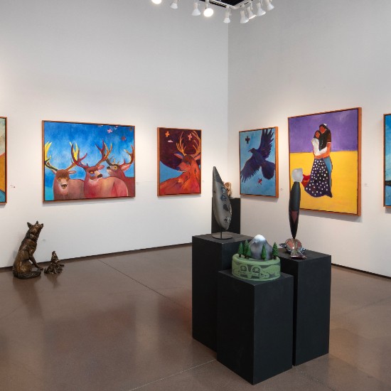 360 Gallery View | Jesse Littlebird, Meditations on Fire and New Works by Chris Pappan
