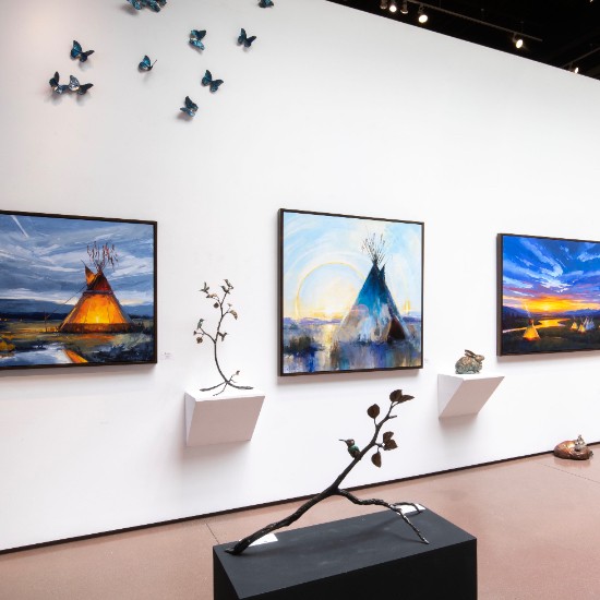 360 Gallery View | Matthew Sievers + Bryce Pettit, New Landscape Paintings and Wildlife Sculptures