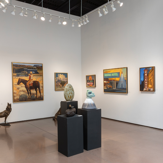 360 Gallery View | 100 Years of Route 66, New Oil Paintings by Dennis Ziemienski