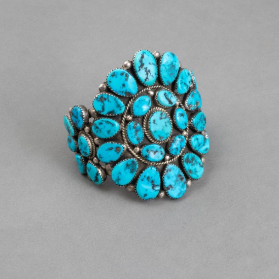 Michael  Roanhorse - Turquoise Cluster Cuff