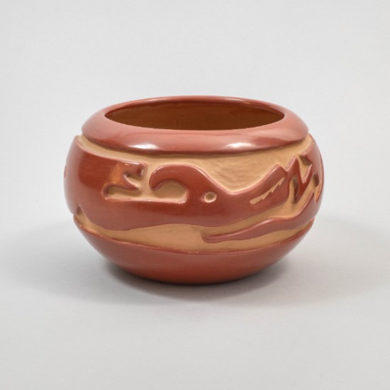 Margaret Tafoya - Red Avanyu Pot