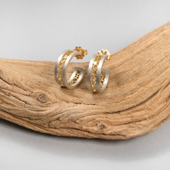 Belle Brooke - Estrella Extra Long Rectangle Hoops