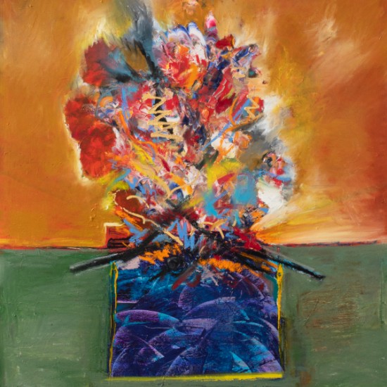 Jesse Littlebird - Meditations on Fire No. 41 - Lodge Fire During Winter