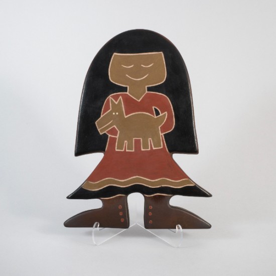 Jody Naranjo - Pueblo Girl With Dog