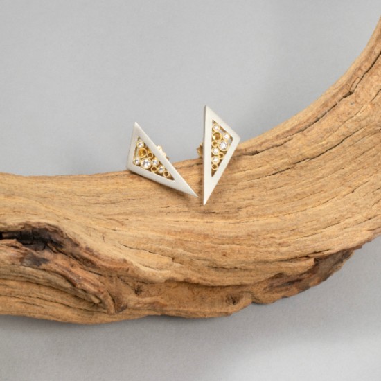 Belle Brooke - Estrella Acute Triangle Studs