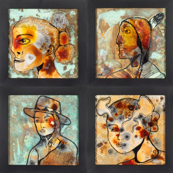 Ugly Pie - Set of 4 Paintings