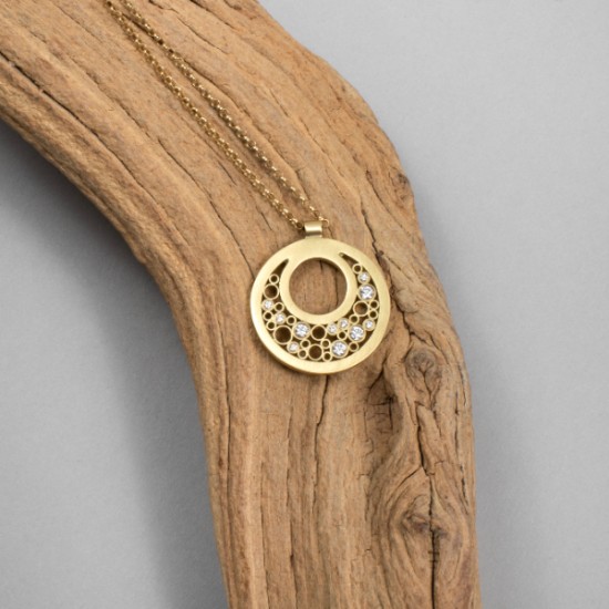 Belle Brooke - Sol Medium Half Moon Pendant