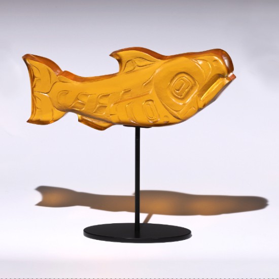 Preston Singletary - Amber Salmon (Tail Up)