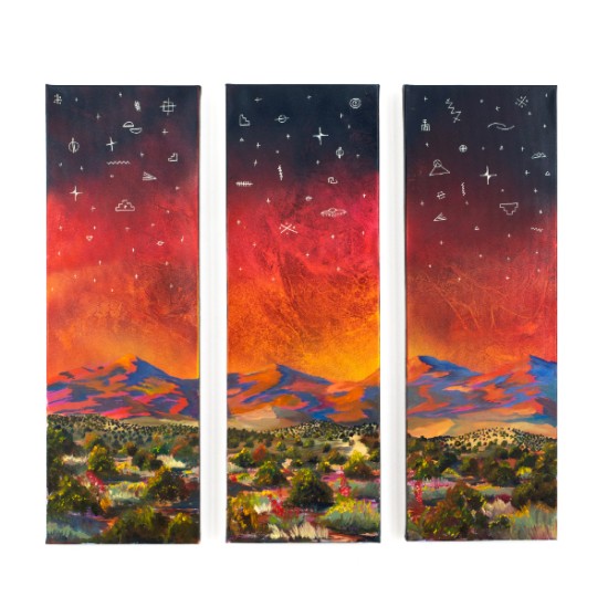 Jesse Littlebird - Stars Speaking In Codes Over The Sangre De Christos - Triptych