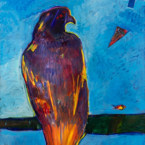 Jesse Littlebird - Red Tail Hawk - Homage to Larry Littlebird