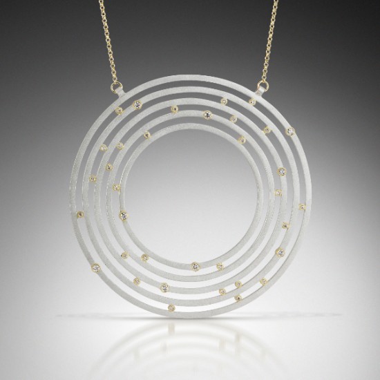 Belle Brooke - Helios Solar System Neckpiece