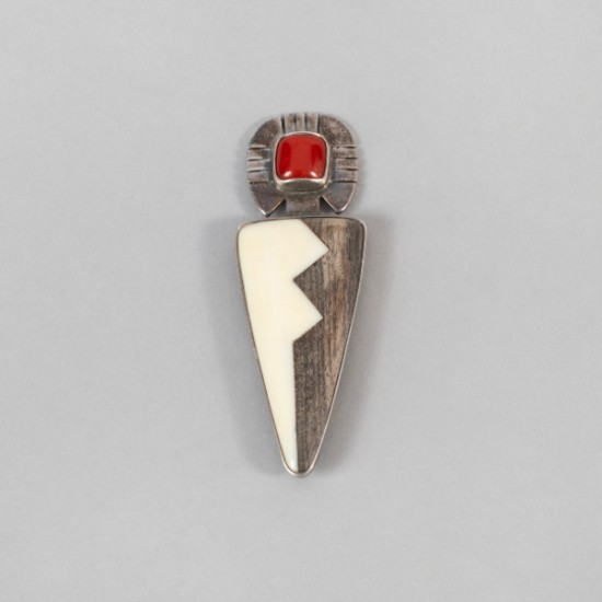 Richard Little Yellowhorse - Silver Brooch