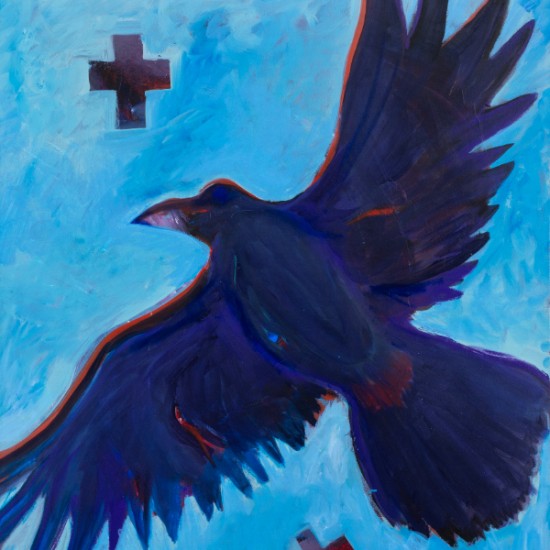 Jesse Littlebird - Raven After Bringing Fire to the People - Homage to Larry and Gene