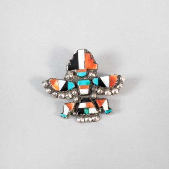 Unspecified Artists - Zuni Silver Brooch