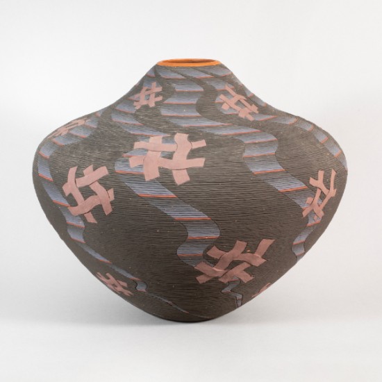 Richard Zane Smith - Tic-Tac-Toe Pot (Glory to God)