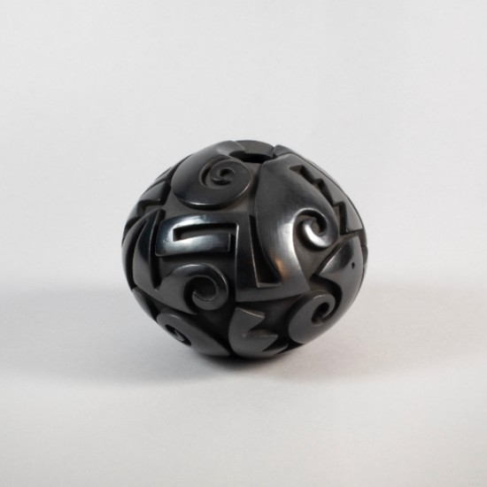 Tammy Garcia - Black Carved Pot