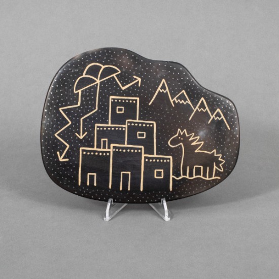 Jody Naranjo - Pueblo Rainclouds Plate 3
