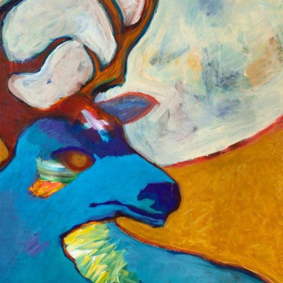 Jesse Littlebird - Mule Deer Spirit No. 3 - Homage to Larry Littlebird