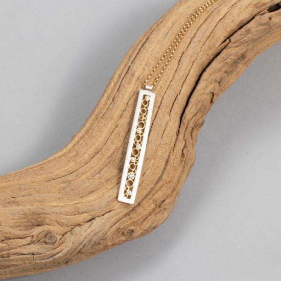 Belle Brooke - Estrella Extra Long Rectangle Pendant