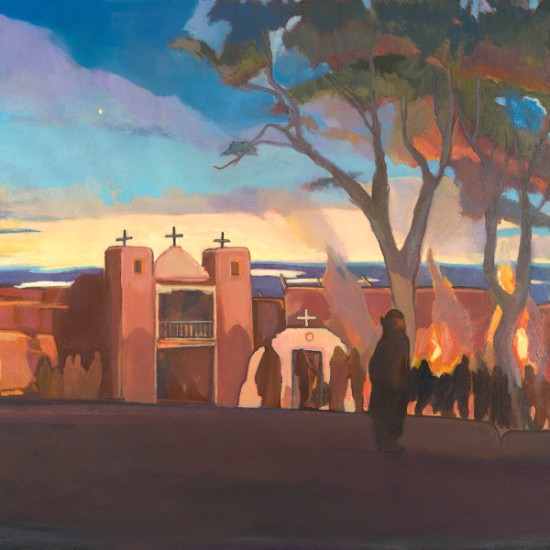 Kathryn Stedham - Bonfires at San Geronimo Chapel, Taos Pueblo