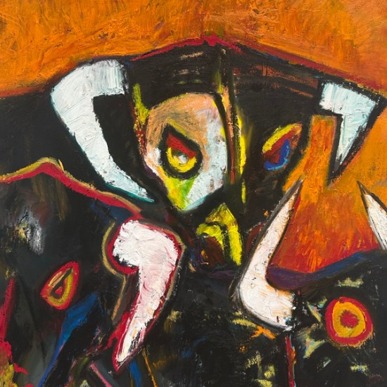 Jesse Littlebird - Study of Bull #3