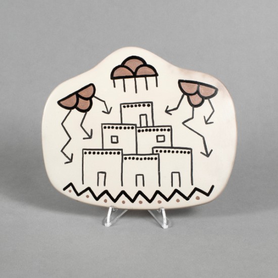 Jody Naranjo - Pueblo Rainclouds Plate 2
