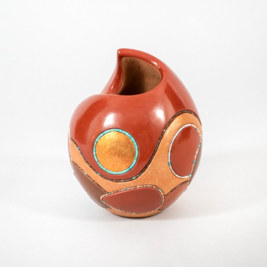 Russell Sanchez - Polychrome Asymmetrical Pot