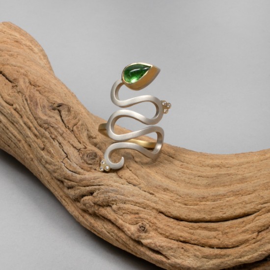 Belle Brooke - Estrella Snake Ring