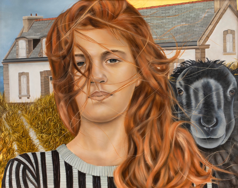 Robin Jones, Disruptor, oil and gold leaf on panel, 24 Robin Jones, Disruptor, oil and gold leaf on panel, 24