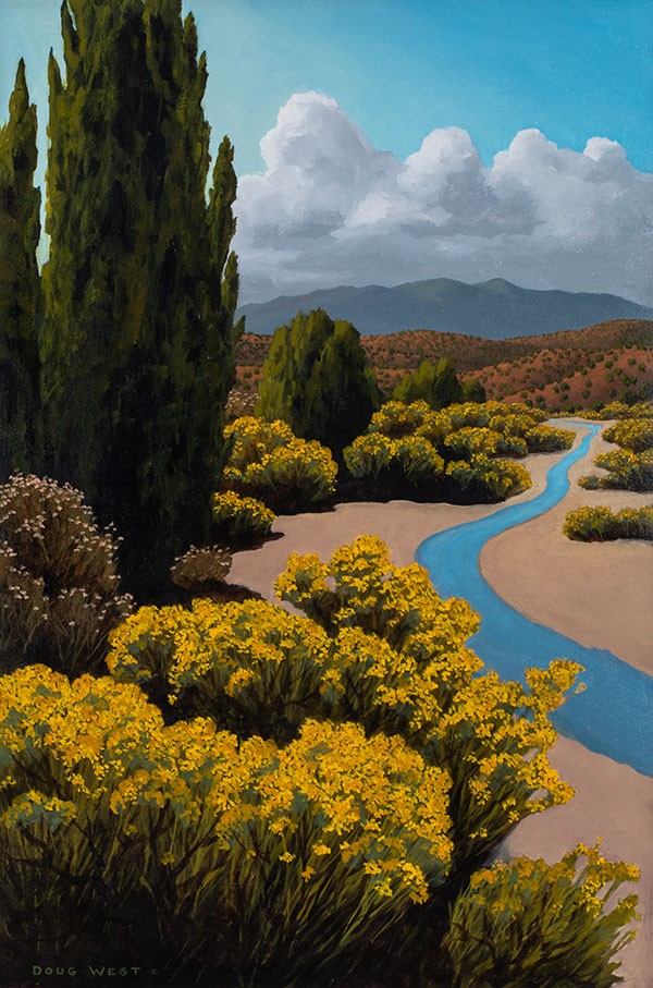 Doug West, Waldo in October, oil on canvas, 30