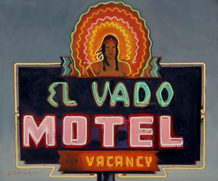Dennis Ziemienski, El Vado, oil on canvas, 20 Dennis Ziemienski, El Vado, oil on canvas, 20
