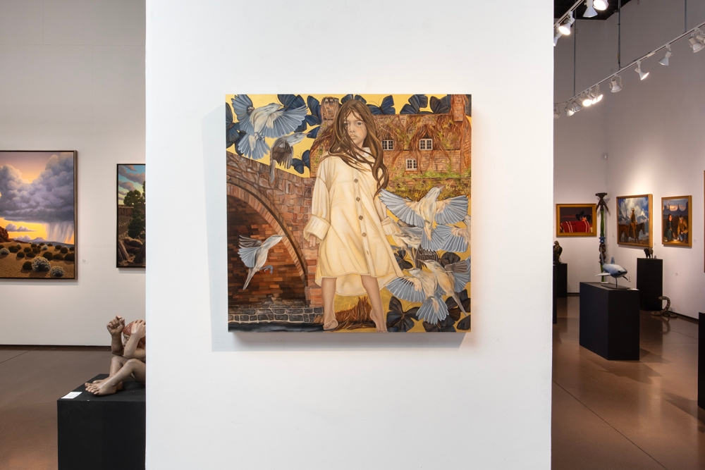 Robin Jones, The Thin Veil, oil and gold leaf on panel, 36 Robin Jones, The Thin Veil, oil and gold leaf on panel, 36